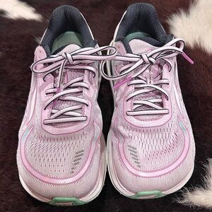 Women's Pink and Green Athletic Shoes